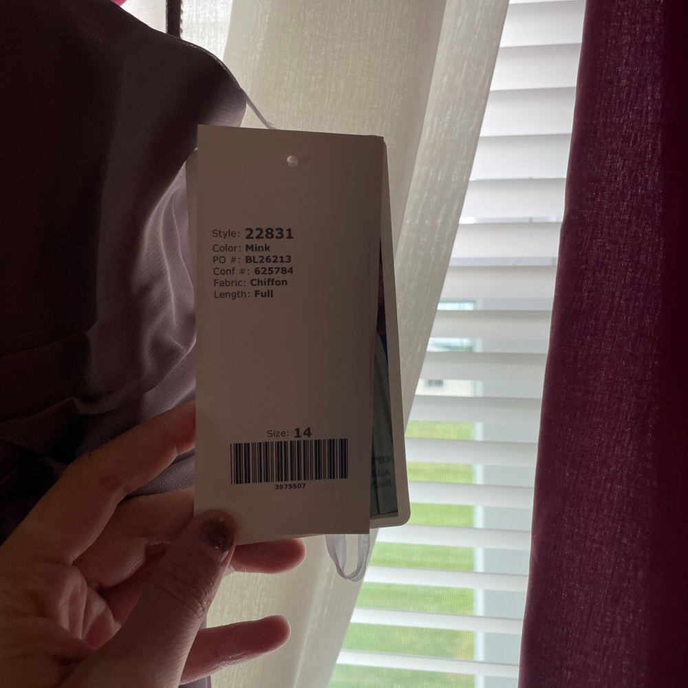 grayish purple dress size 14